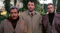 Ugo Tognazzi, Philippe Noiret e Dulio Del Prete nel film AMICI MIEI - 1975