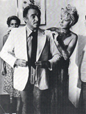 Ugo Tognazzi e Monica Vitti nel film L'ANATRA ALL'ARANCIA - 1975