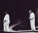 Arturo Brachetti e Ugo Tognazzi in M. BUTTERFLY - 1989