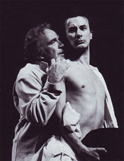 Ugo Tognazzi e Arturo Brachetti in M. BUTTERFLY - 1989