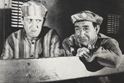 Raimondo Vianello e Ugo Tognazzi nel film MARINAI, DONNE E GUAI - 1958