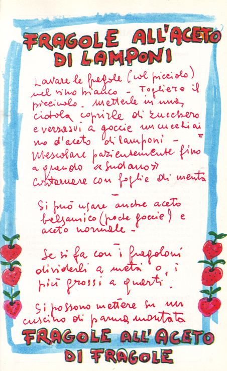 Fragole all'aceto di lamponi Fragole all'aceto di lamponi